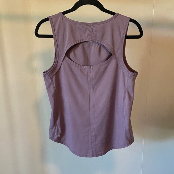 Women's Athletic Purple Sleeveless Top - Picture 2 of 3